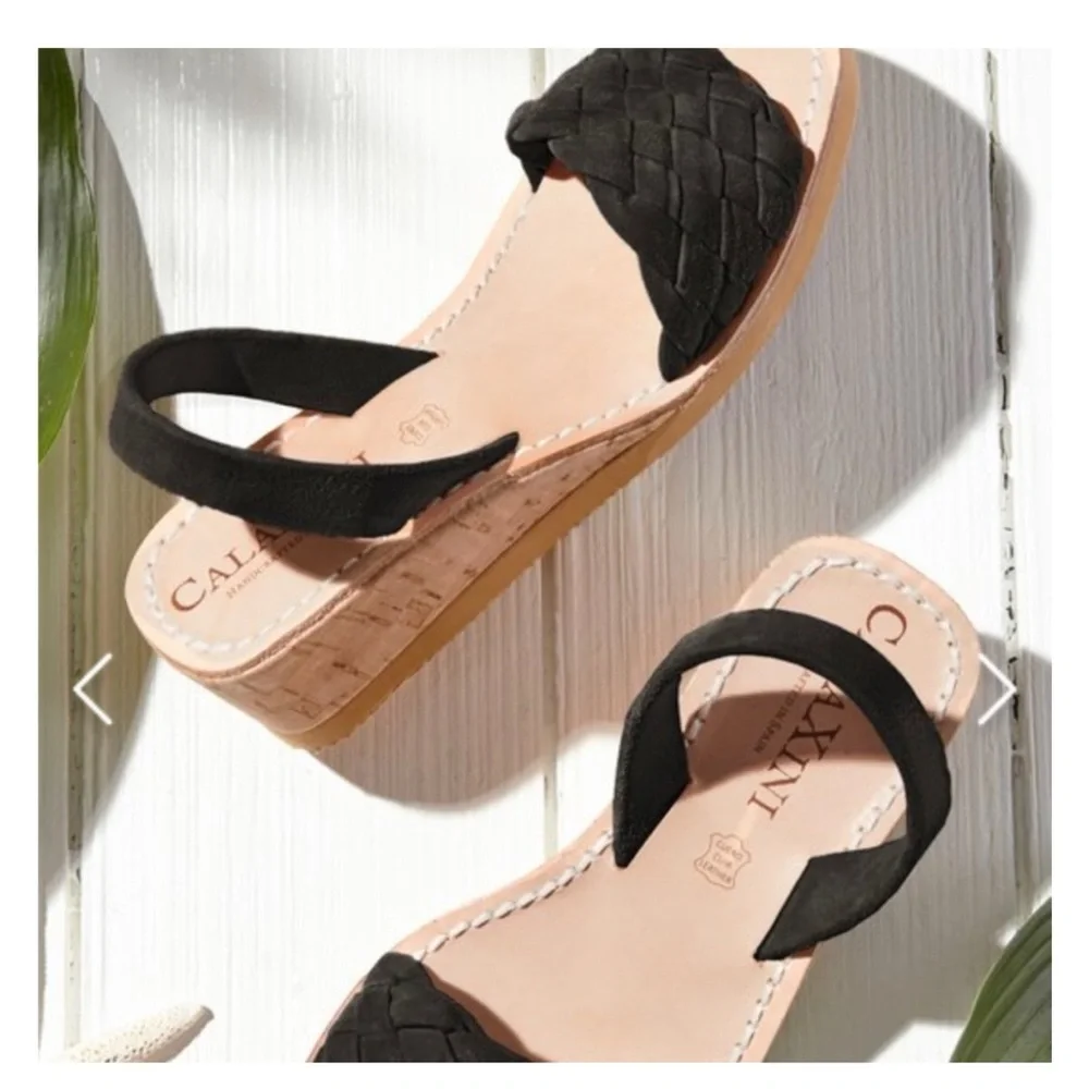 CalaXini simply perfect wedge braided suede sandals made
In Spain 37 US 6.5 - Picture 1 of 12